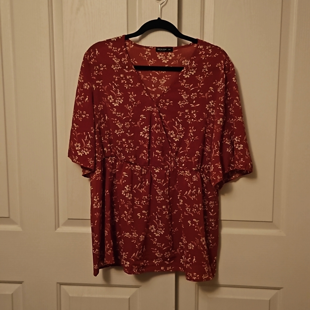 Shein faux crossover blouse 3X
